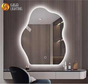 Specchi da bagno a forma di CE Specchio intelligente illuminato con luci Specchio creativo per bagno con nuvola Specchio per trucco luminoso irregolare per montaggio a parete