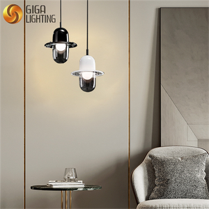 Lampadario postmoderno di lusso leggero disco volante in vetro leggero Lampada E27 Lampada da tavolo per soggiorno camera da letto studio semplice e creativa