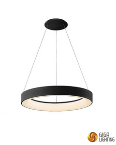 lampada a sospensione ad anello minimalista originale a LED. Luci creative per lampadari rotondi