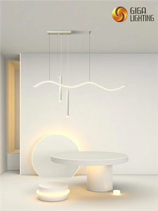 Lampadario a sospensione a led nordico minimalista creativo, lampadario a barra